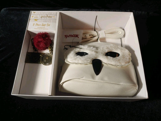 Harry Potter Mini Owl Backpack 3 Pc Set & Keychain Open Box New!