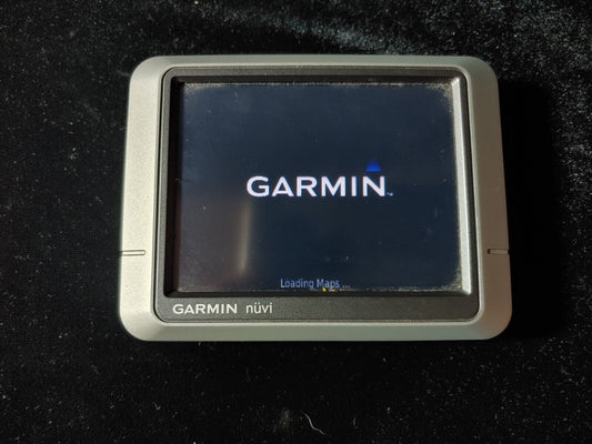 Garmin GPS Head Unit Nuvi 200 GPS Navigation System Powers Up Silver w/16GB Card