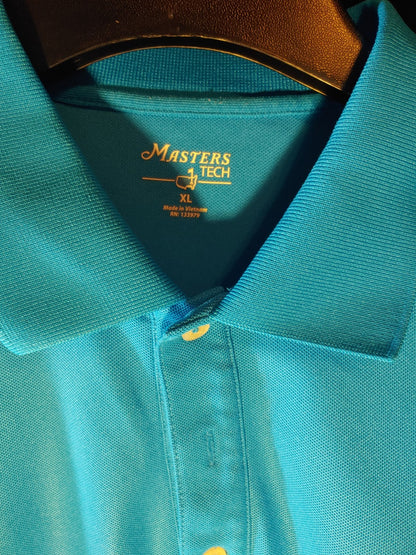 Augusta Masters Tech Beautiful Blue XL Short Sleeve Polo Peter Millar