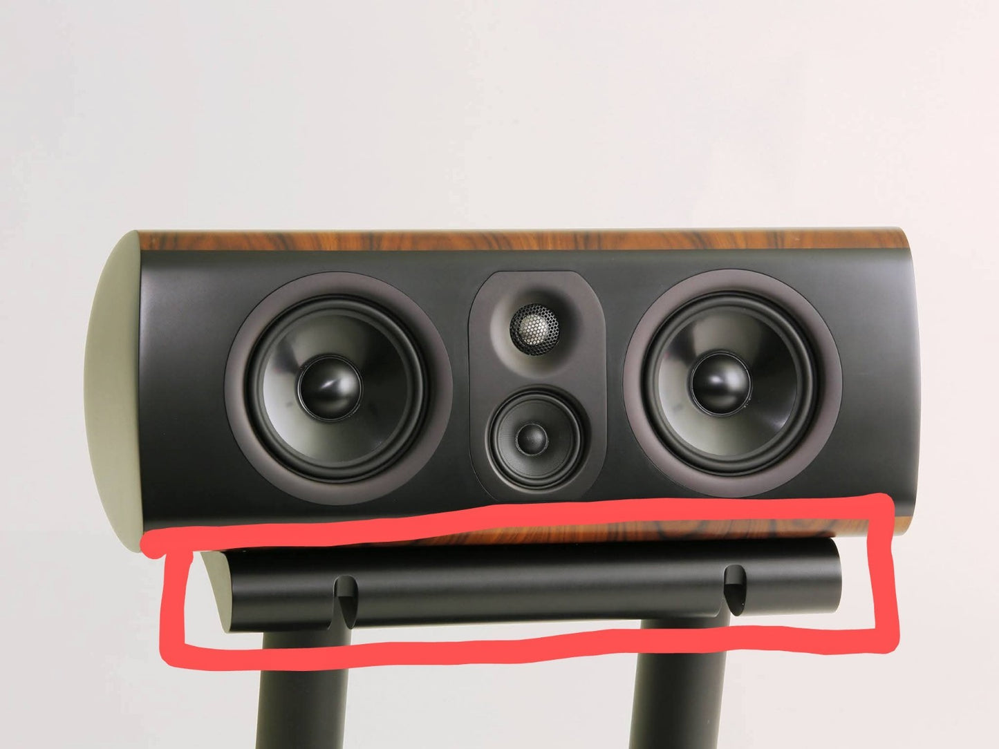 NEW! Sealed Thiel Speaker Cradle for Stand TC1 Matte Black 19.75" x 7.5" Tapered