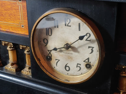 Rare Ingraham Mantel Clock Palace Model Works Great!