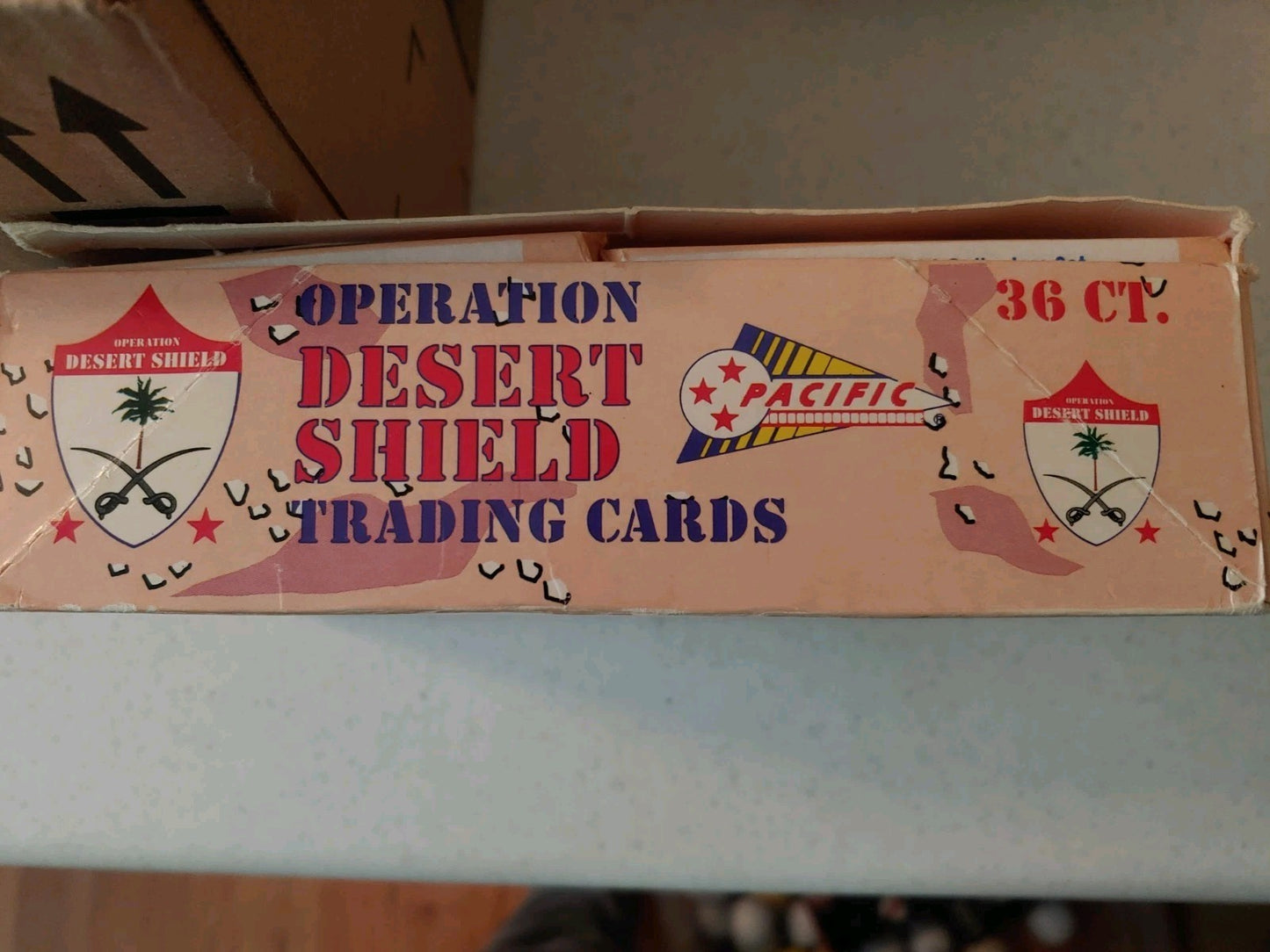 Operation Desert Shield 1991 Pacific Trading Cards Sealed 36 Count Wax Pack Box