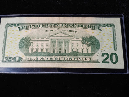 $20 dollar bill star note 2017a Low Serial PF04696063