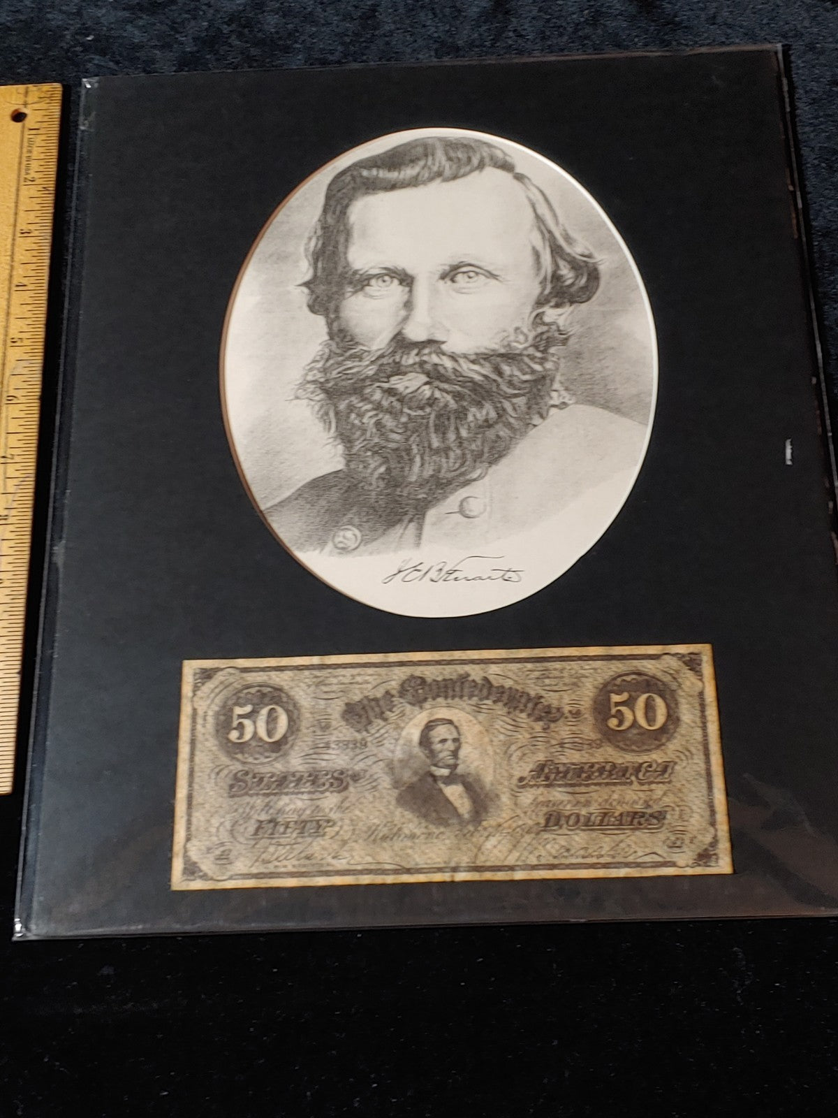 Civil War Photo Currency Reproduction 14x11 Matted Sealed