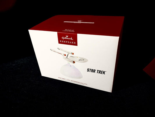 REDUCED! 2023 Hallmark Star Trek USS Enterprise NCC-1701 Keepsake Table Light