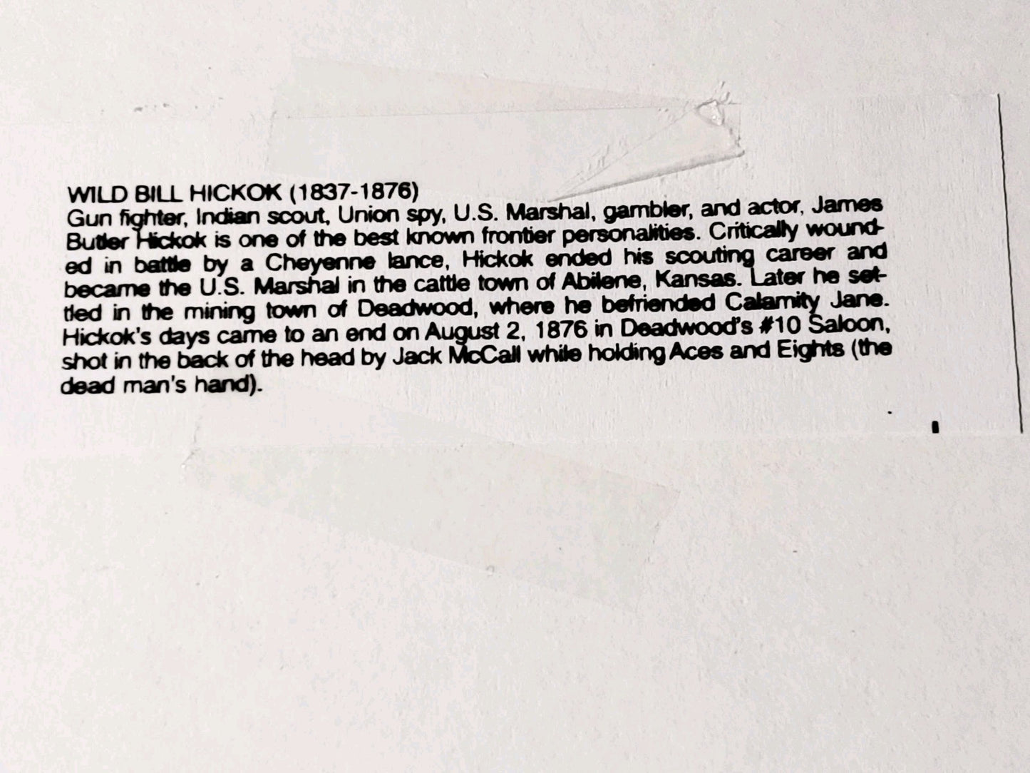 Western Photo Reproduction 14x11 Matted Sealed