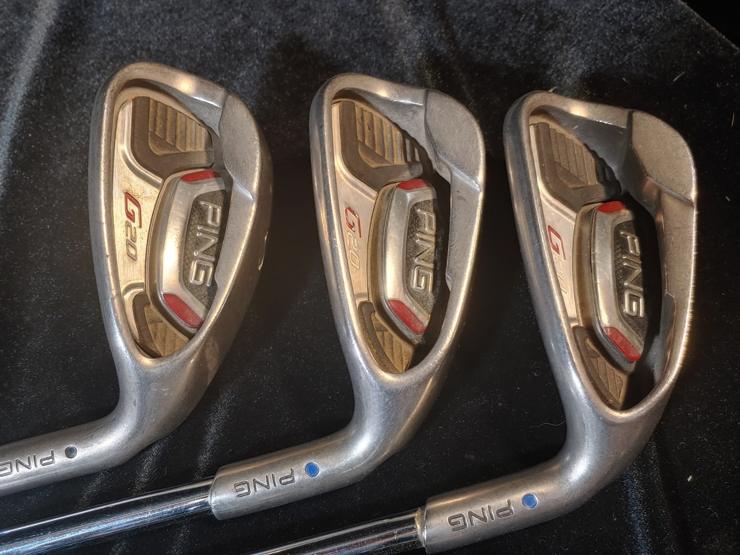 Ping G20 Iron Set 8 Golf CLUBS 4-9, W, S Mix Dot Reg Flex RH Irons Steel