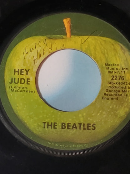 FRAMED THE BEATLES  7" 45 RPM Hey Jude Apple Records