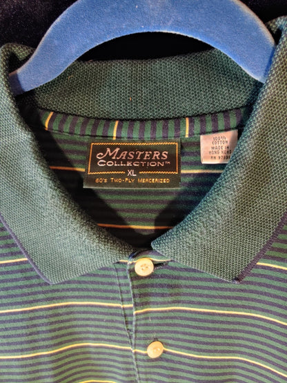 Augusta Masters Collection Green/Yellow XL Short Sleeve Polo