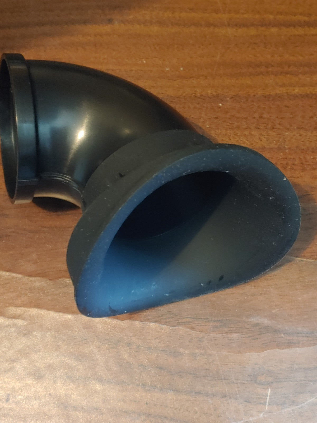 THIEL SPEAKER CABINET BLACK  PORT TUBE FLANGE FLARED ELBOW - 2" x 3"