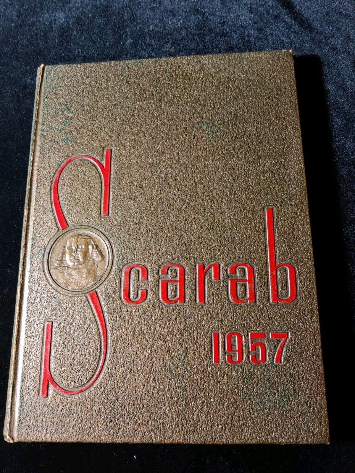 Vintage 1957 Scarab Benton Illinois High School Yearbook