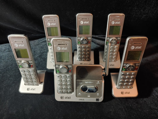 REDUCED! AT&T CL82401 6 Handset Cordless Phone Answering System Caller ID