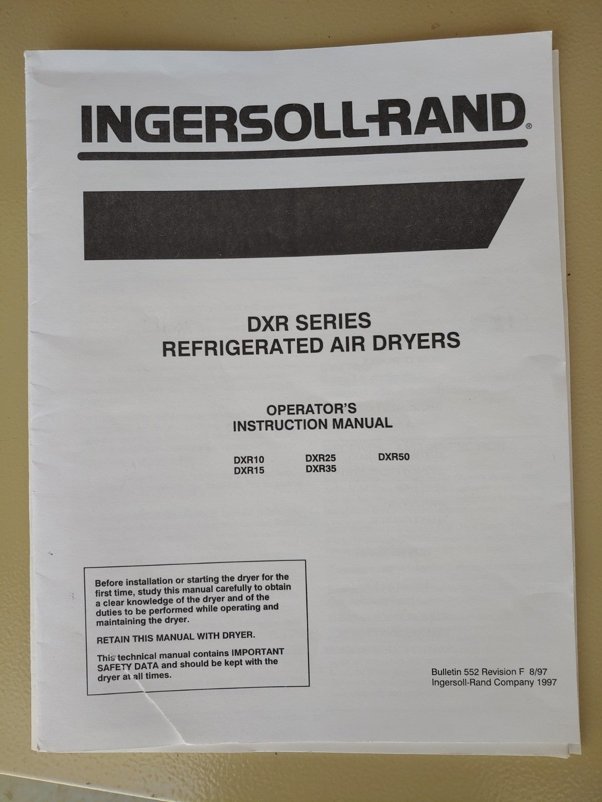 Ingersoll Rand D72IN Non-Cycling Air Dryer
