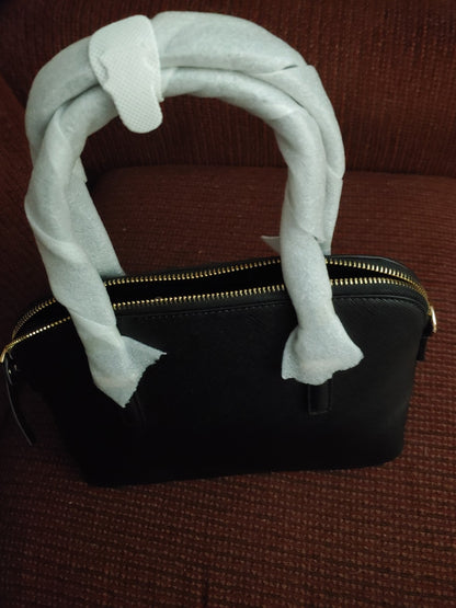 NEW! Korvara Saffiano Shoulder Top Zip Satchel Vegan Leather Purse