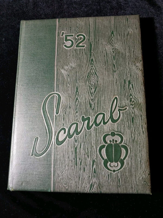 Vintage 1952 Scarab Benton Illinois High School Yearbook