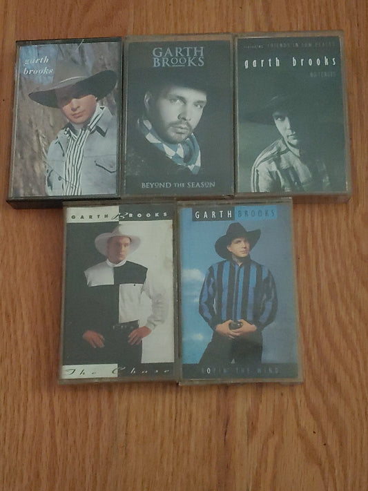 Vintage Country 5 Garth Brooks Cassette Tapes
