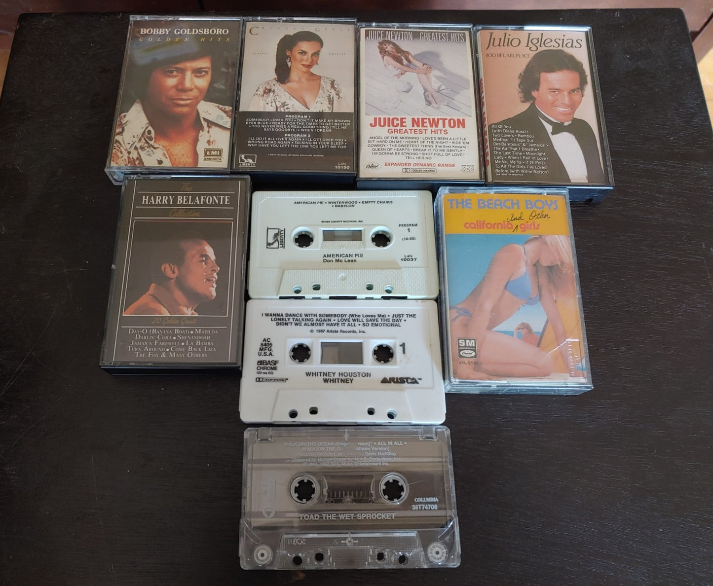 Vintage Crystal Gayle Beach Boys Don McLean Juice Newton +6 More Cassette Tape
