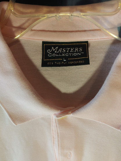 Augusta Masters Collection Light Pink L Short Sleeve Polo