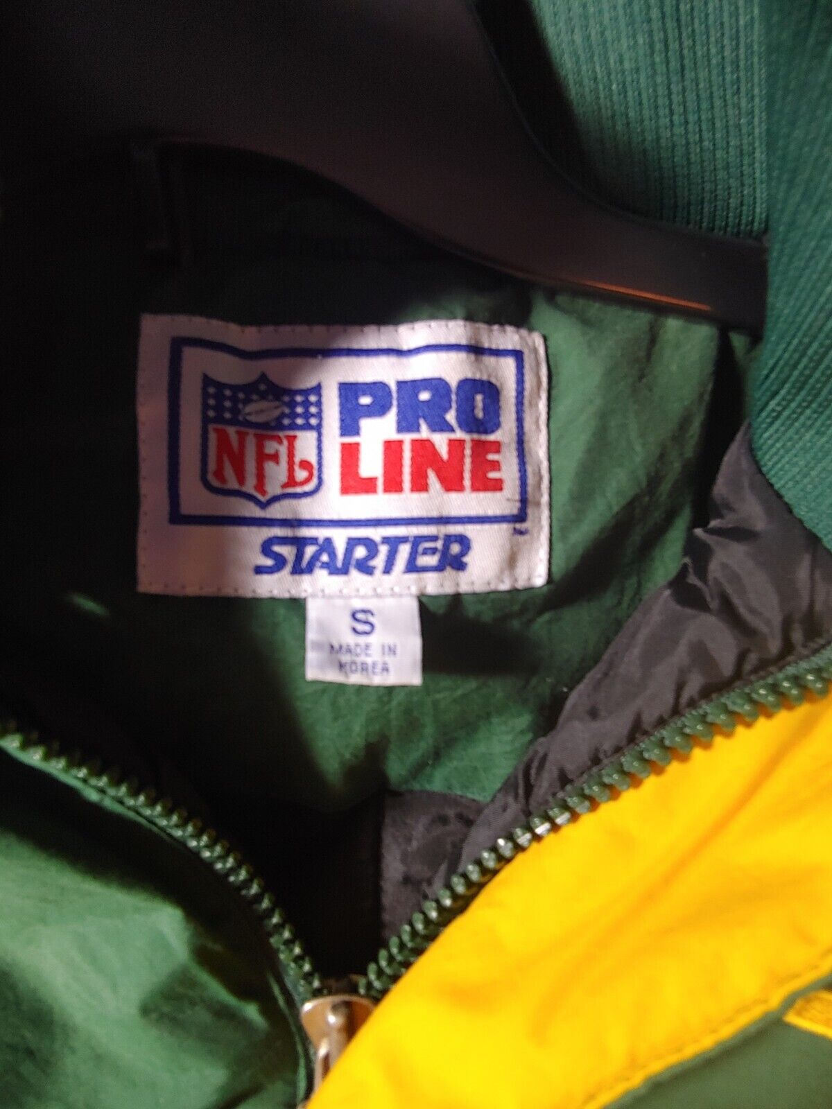 NFL Green Bay Packers Starter Pro-Line Jacket Pullover Youth S Half Zip