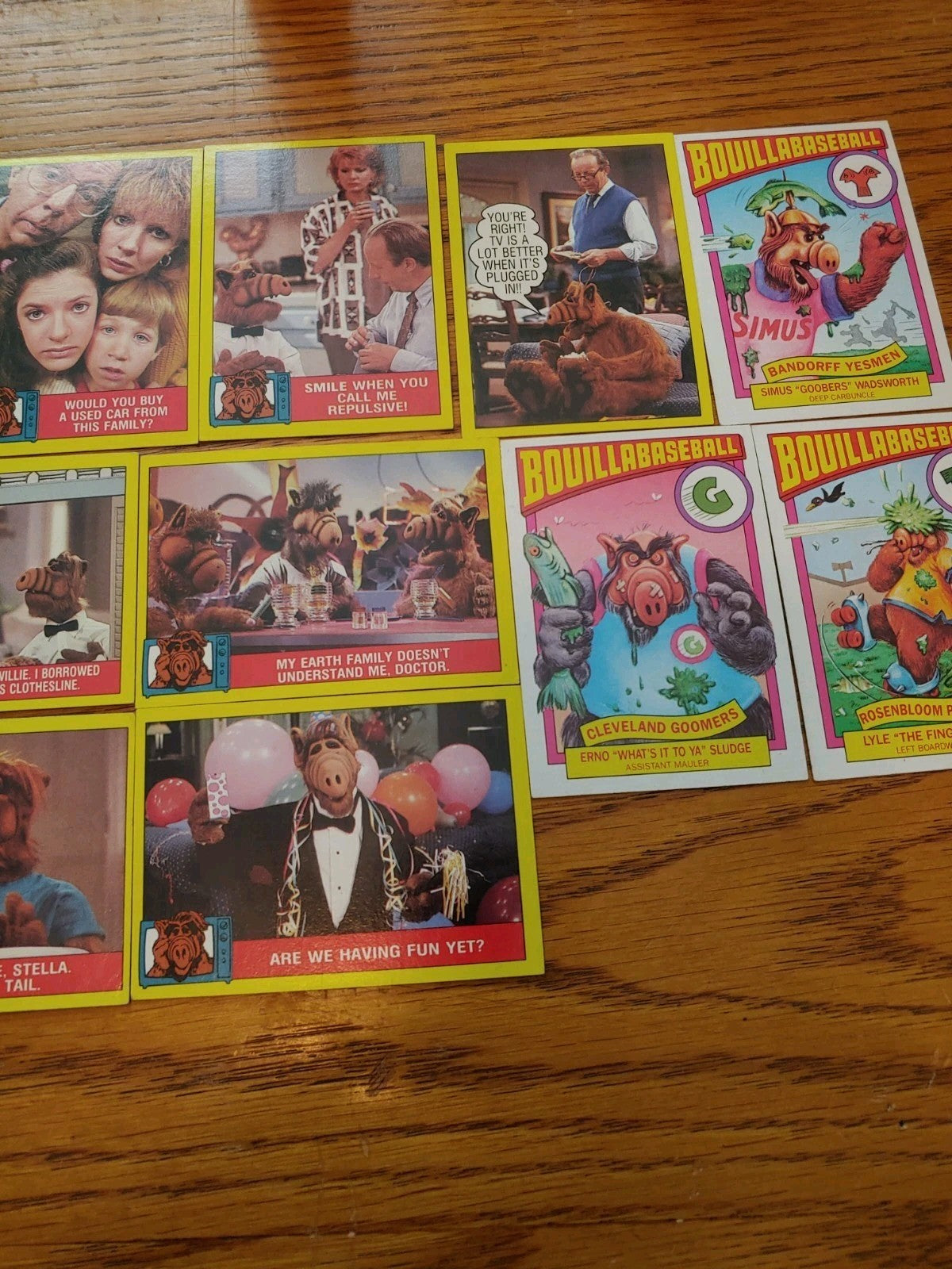 ALF 1987 (16) Card Lot Series 1 bouillabaseball