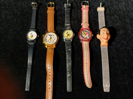 VINTAGE Disney MICKEY MOUSE Tweetie Bird PeeWee Watch Lot