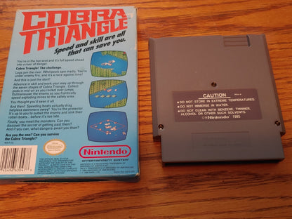 Cobra Triangle NES 1985 Video Game Cartridge w/Original Box Great Condition