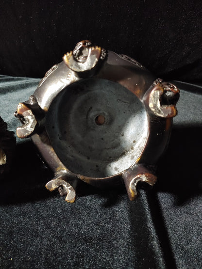 RARE! Vintage Chinese Jeweled Sensor Incense Burner