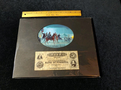 Civil War Photo Currency Reproduction 14x11 Matted Sealed