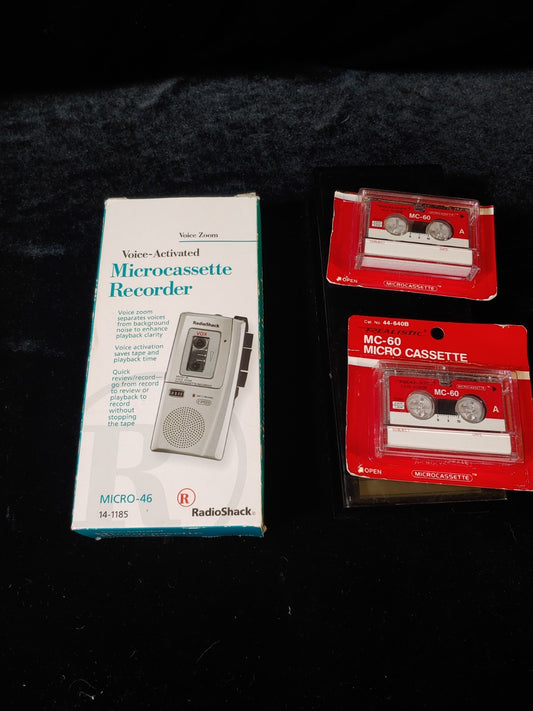 Vintage Radio Shack Microcassette Recorder Micro - 43-14-1182
