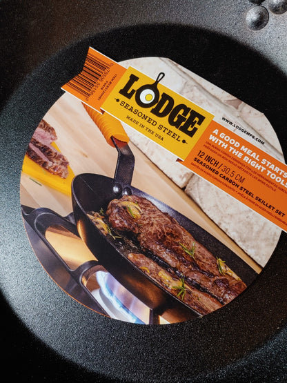 NEW! Lodge CRS12 Seasoned Carbon Steel Skillet 12"