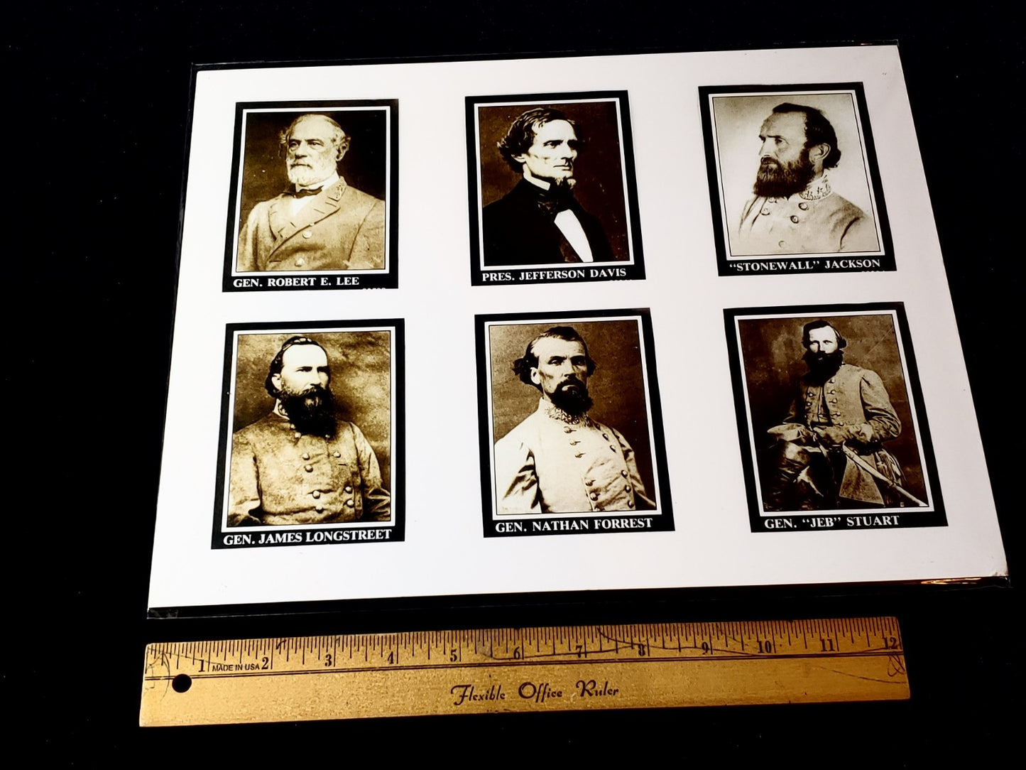 Civil War 6 Officers Photo Reproduction 14x11 Matted Sealed
