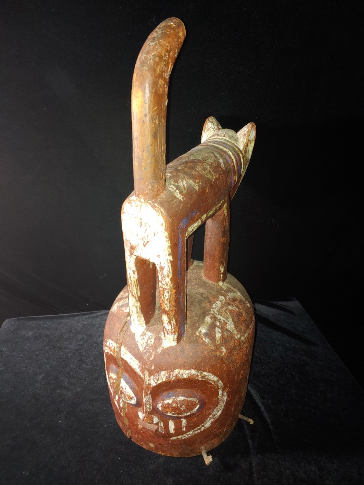 Eppa Wood Helmet Mask, Nigeria, Circa Mid to Late 20th Century, 27" H X 11" W