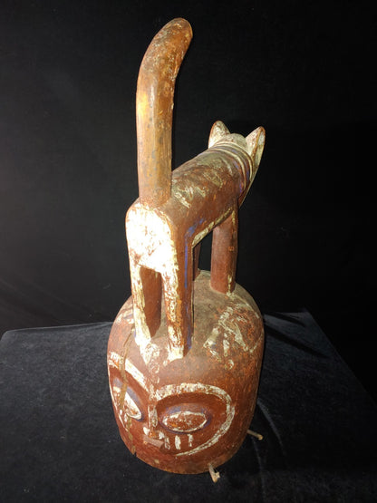 Eppa Wood Helmet Mask, Nigeria, Circa Mid to Late 20th Century, 27" H X 11" W