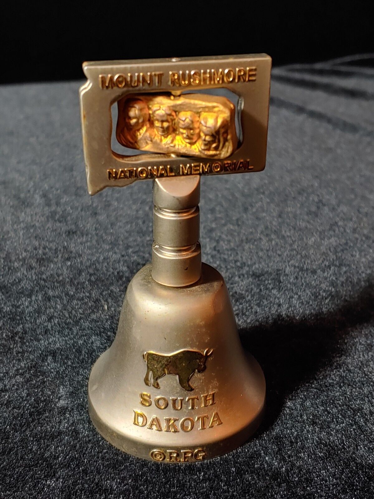 Mount Rushmore Metal National Memorial Souvenir Bell South Dakota RPG