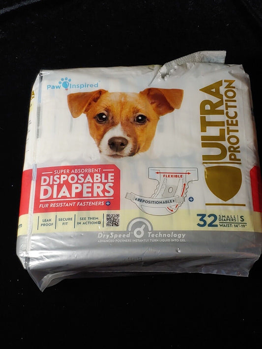 Paw Inspired Dog Diapers Disposable, Cat Diapers, Dogs Puppy Size S