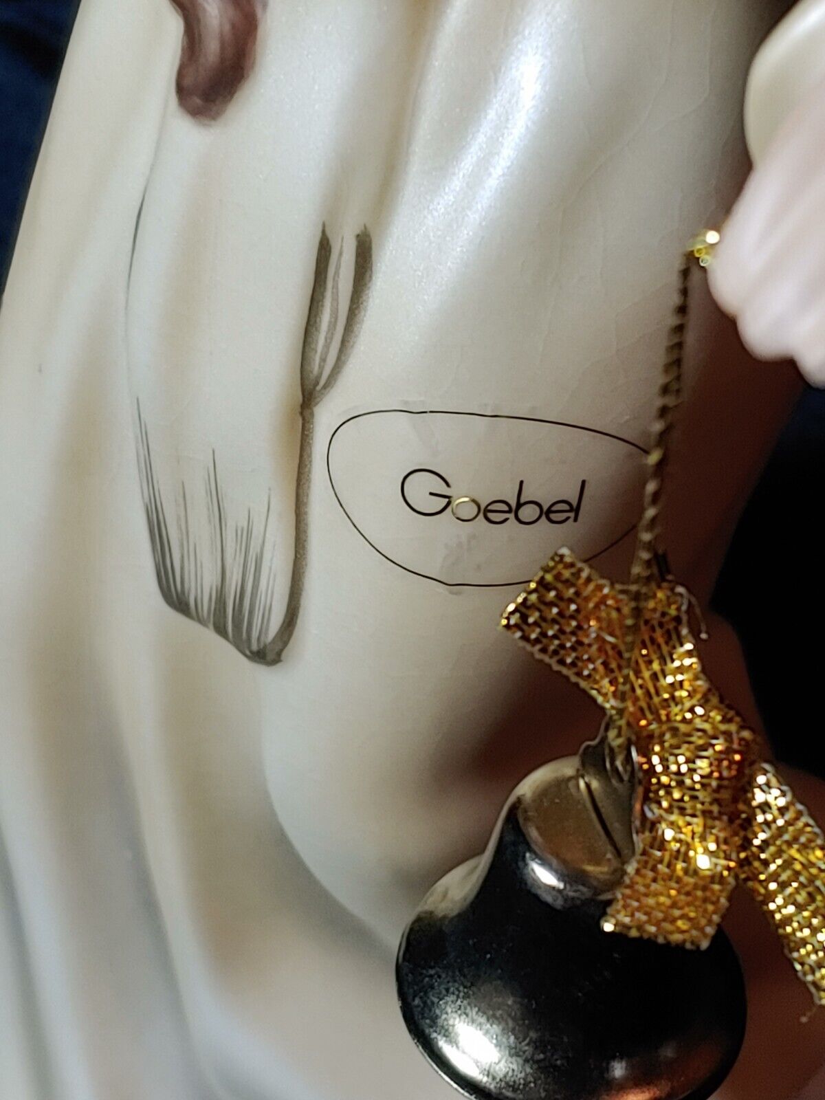 Goebel Figurine 17"  Angel W/Bell with Original Box Excellent Condition