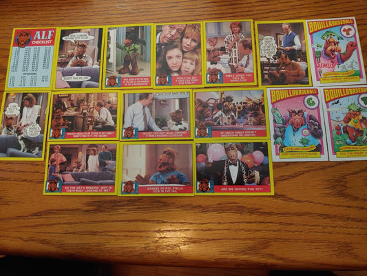 ALF 1987 (16) Card Lot Series 1 bouillabaseball