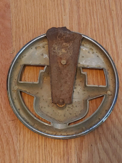 Vintage OEM Vintage Crome Hood Emblem fits Ford 600 Series Tractors