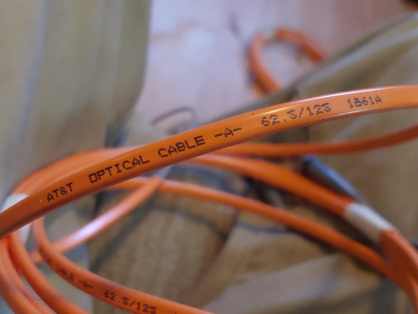 AT&T Western Electric Lightguide 1861APP Fiber Optic Cable 2 Qty