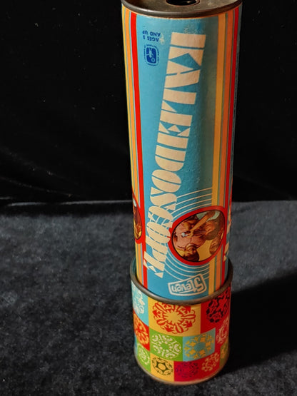 Vintage Musical Revolving Carousel Merry go Round Horses & Kalidescopes