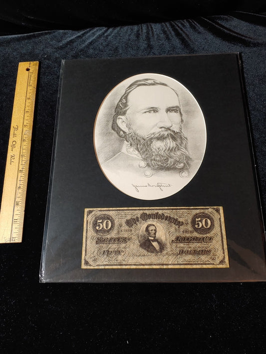 Civil War Photo Currency Reproduction 14x11 Matted Sealed