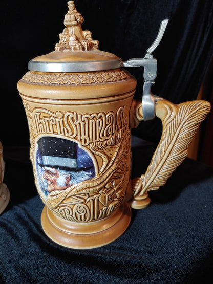 3 Avon Rare 10" Lidded Ceramic Beer Steins