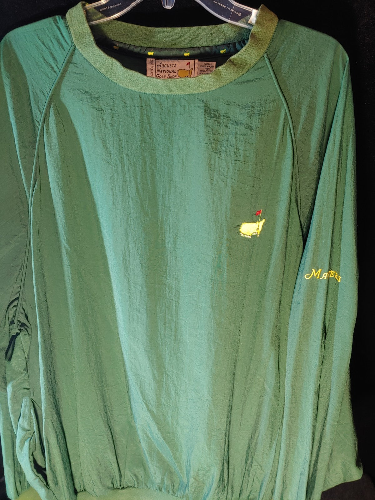 Slazenger Vintage Augusta National Golf Shop Green Windbreaker Pullover XL