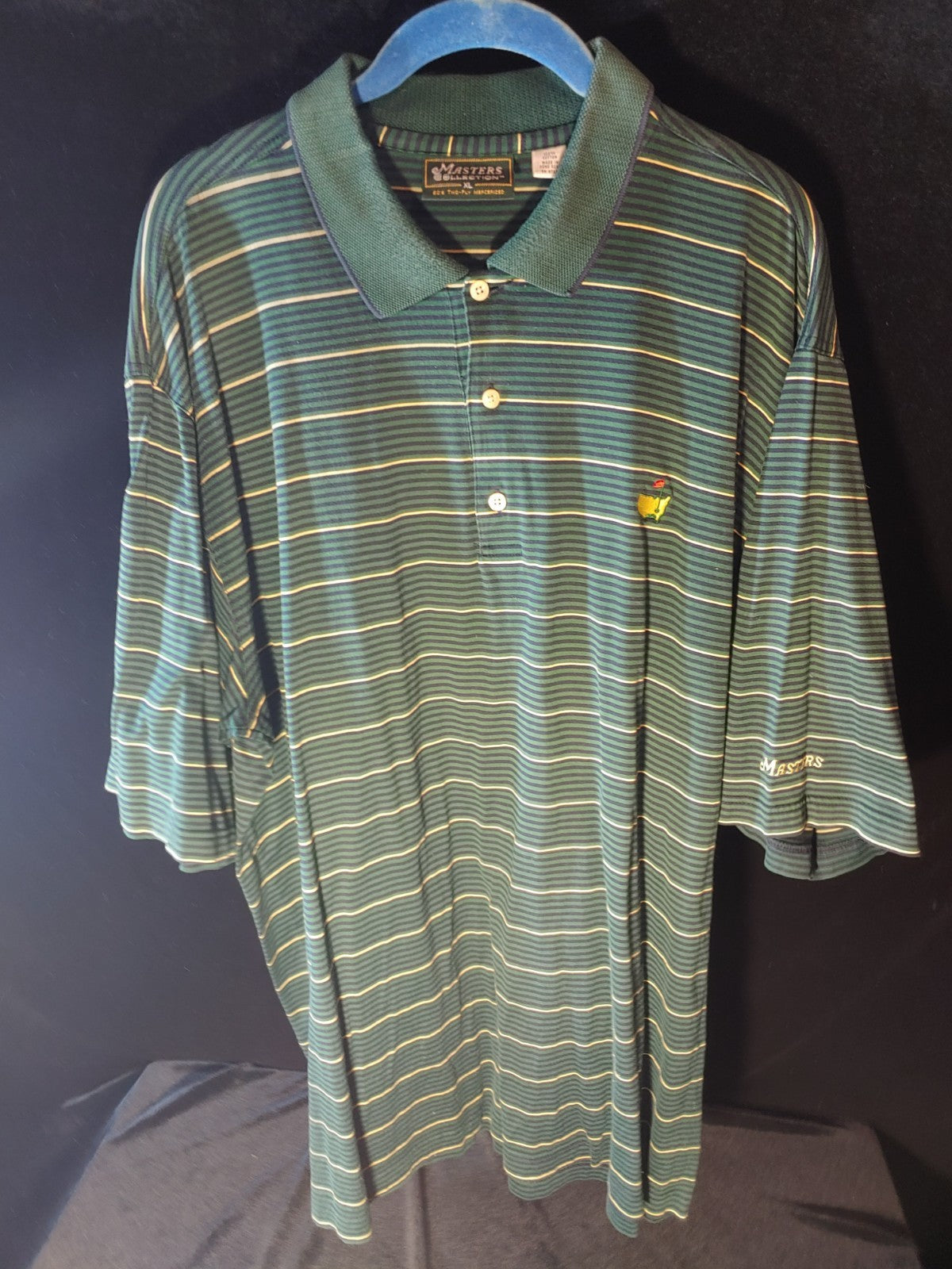 Augusta Masters Collection Green/Yellow XL Short Sleeve Polo