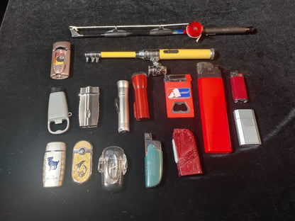 Novelty Used Butane Lighter Lot Untested Great Condition