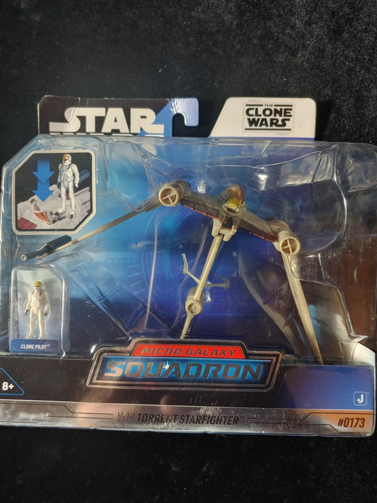 New! Star Wars Micro Galaxy Squadron #0173 V-19 Torrent Starfighter
