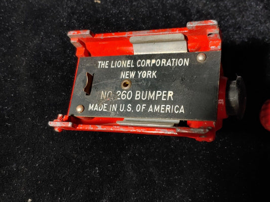 Lionel 260 Red Bumper Lighted Die Cast 1950s