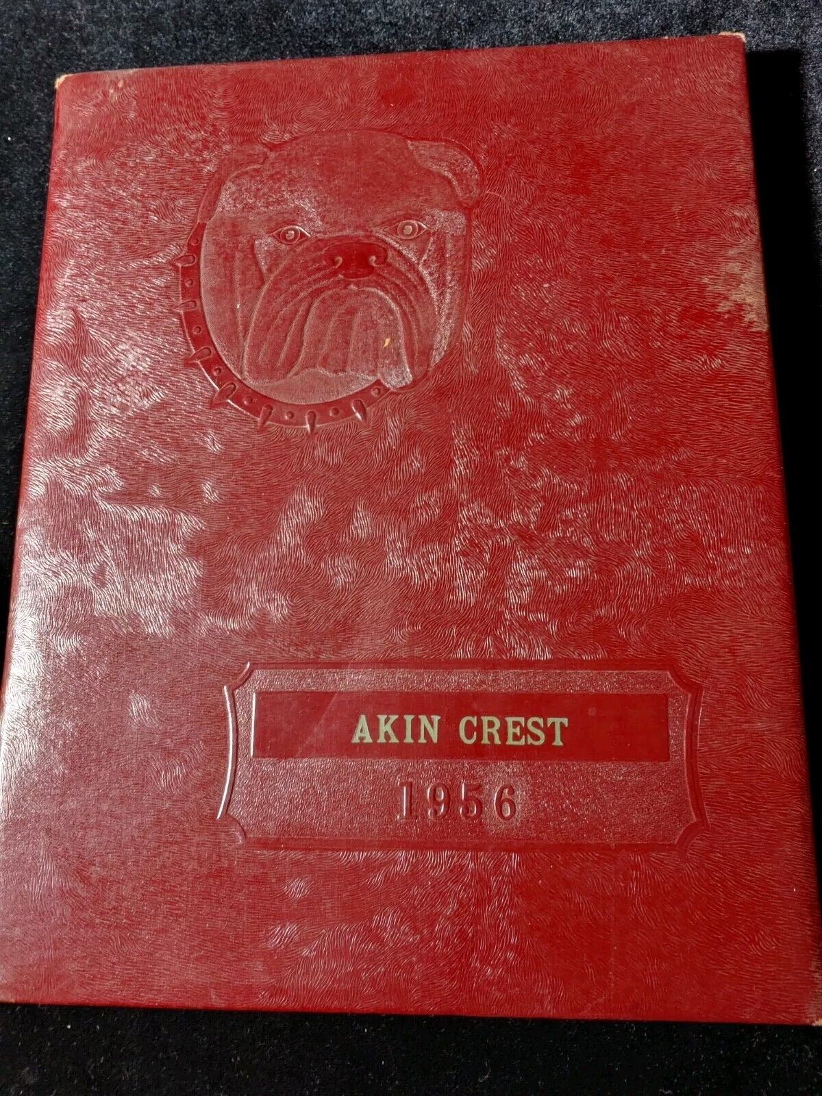 Vintage 1956 Akin Crest Benton Illinois Elementary Yearbook