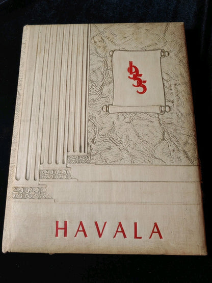 Vintage 1955 Havala Haleyville High School Haleyville Alabama Yearbook Annual