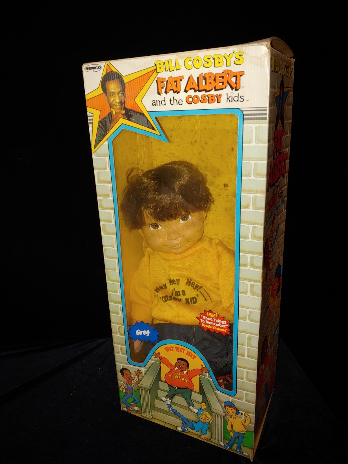 Vintage Remco 1985 Fat Albert Cosby Kids Greg 12 Inch Doll NIB